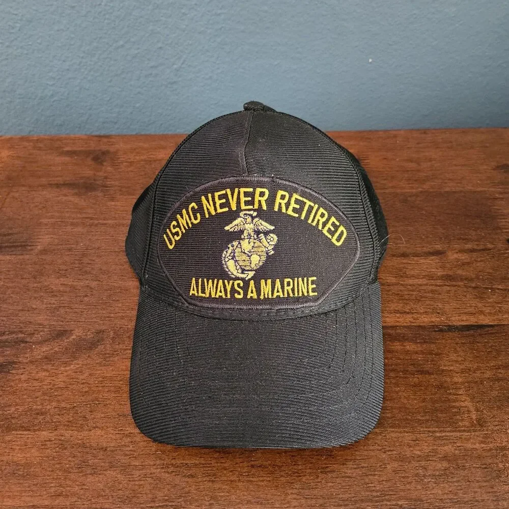United States Marines Corps Never Retired Hat Snapback Hat Cap Always a Marine